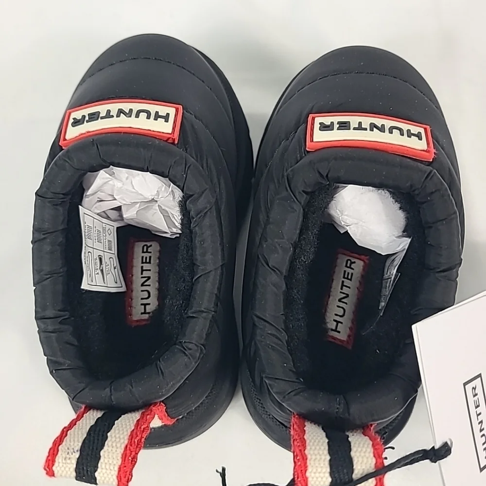 NEW Hunter Cody Lug Sole Black Waterproof Slip On Shoes Puffer Toddler Sz 5T - Picture 5 of 7